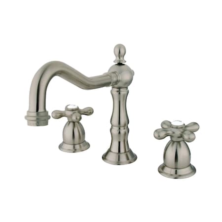 Kingston Brass KS1978AX 8" Widespread Bathroom Faucet, Brushed Nickel KS1978AX